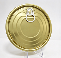 Approvisionnement direct d'usine 401 #   Couvercle de boîte en fer blanc de 98,9 mm avec revêtement en porcelaine blanche EOE (ouverture facile) pour l'emballage du ketchup