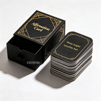 Cartes d'affirmation post-partum personnalisées, écologiques, douces au toucher, imperméables, avec rappels de mentalité et d'affirmation pour la naissance