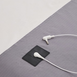 Bán Buôn 90% Hữu Cơ Bông + 10% Bạc Truyền Tấm Chống-Tĩnh Da Thân Thiện Nối Đất Nền Phẳng Tấm Ga Giường Cho Khỏe Mạnh - Product Image 4