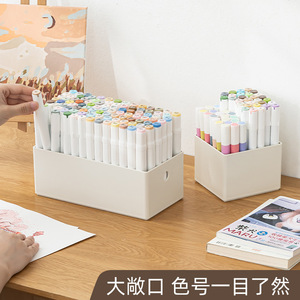 Pen Holders Square Plastic Storage Box For Desk Stationery Organizing - Product Image 3