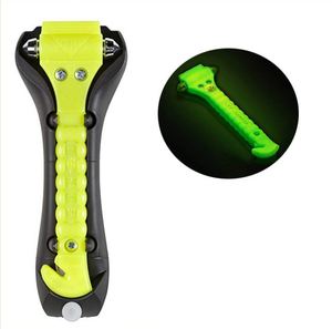 Marteau de sécurité léger en PP pour la montagne et les activités de plein air, brise-vitre de voiture d'urgence, coupe-ceinture de sécurité, jaune et rouge, pour les voyages sur route, personnalisable - Product Image 1
