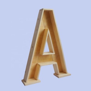 <span class=keywords><strong>Maceta</strong></span> de Madera con Forma de Letra del Alfabeto, <span class=keywords><strong>Maceta</strong></span> Hecha a Mano para Uso Doméstico, Caja de Flores para el Hogar - Product Image 2