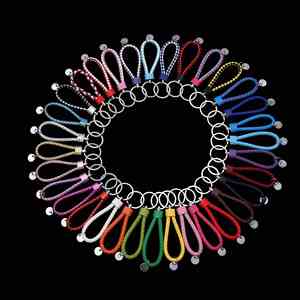 Leather Braided Keychain Alloy Rings Men's Designer Accessory Handmade Woven Strap Key Ring for Women Fashion Accessories - Product Image 1
