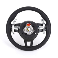 Volant en cuir noir élégant sans boutons pour Porsche 911 991 992 Cayenne 958 987 Boxster 986 Panamera 970 Taycan Macan