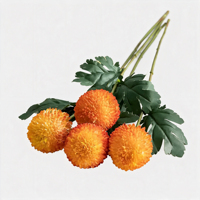 Chrysanthème Artificiel à Tige Unique, Fleur de Ping-Pong Faite à la Main, Haute Simulation, Décoration pour Mariage, Noël, Remise de Diplôme