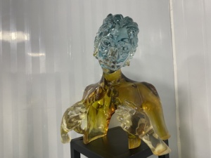 <span class=keywords><strong>Modern</strong></span> şeffaf kadın üst heykeli dekorasyon masa sanat heykel - Product Image 2