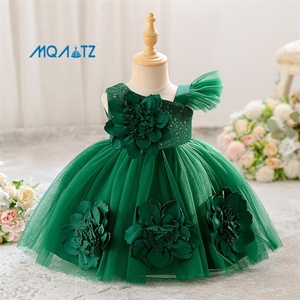 MQATZ Vestito da Damigella con Paillettes per Bambina, Nuovo Abito da Principessa per Neonata, Vestito da Festa di Compleanno per Bambine di 2 Anni AL3099xz - Product Image 2