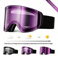 Lunettes de ski personnalisées par le fabricant, protection UV400, verres photochromiques, lunettes de sport pour la neige, lunettes de snowboard polarisées