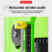 Perceuse à colonne compacte de qualité industrielle avec base en alliage épaissie de 5 cm et tête relevable – Machine de perçage multifonctionnelle pour usage domestique