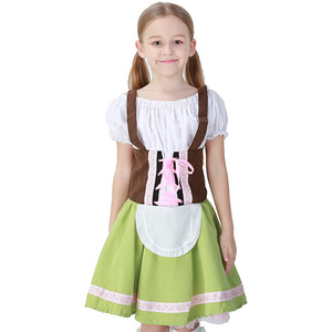 Niños niñas Oktoberfest vestido <span class=keywords><strong>de</strong></span> lujo <span class=keywords><strong>Heidi</strong></span> alemán niños cerveza mucama <span class=keywords><strong>disfraz</strong></span> bávaro Dirndl vestido - Product Image 2