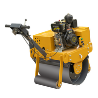 Compacteur vibrant à tambour unique certifié CE EPA, compresseur à rouleaux, mini-compacteur routier manuel de 350 kg