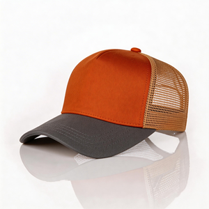 5-Panel 100% Polyester Foam Trucker Hat Sporty Graphic Embroidered Sublimation Cap Featuring <b>Leaf</b> Leopard - Product Image 3