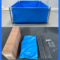 Bâche en PVC durable anti-fuite pour bassin à poissons, bassin à poissons en plastique, bassins d'aquaculture pliables pour poissons