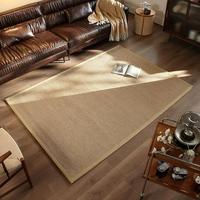 Tapis tissé en faux sisal de style minimaliste nordique, résistant aux taches, facile à nettoyer, pour entrée, chambre à coucher, intérieur