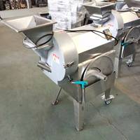 Automatische kleine groentenmolen, -snijder, -hakselaar, -snijmachine, -blokjesmachine, industriële fruit- en groenteverwerkingsmachine van SUS304 roestvrij staal
