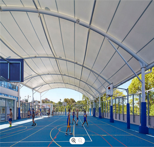 โครงสร้างเหล็กสำเร็จรูปทรงโครงถักสำหรับสนามฟุตบอล - Product Image 5