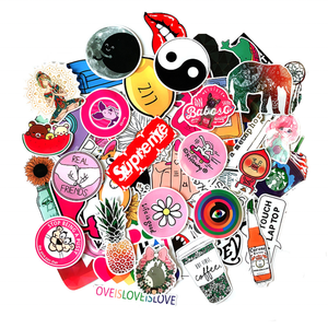 50 Calcomanías de Graffiti Rosa para Patinetas de Niñas - Product Image 2