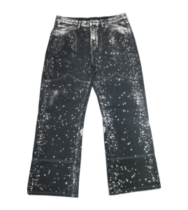 Custom Silver Wax Bronce Wax Color Denim Jeans - Product Image 1