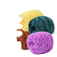 Fil chenille 100% polyester teint style Salud, tricoté, 3 mm, Guangzhou, 8 mm, fil épais et lisse de qualité supérieure pour couvertures