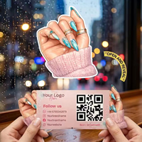 Cartes de visite pliées personnalisées en usine, cartes de vœux et de remerciement imprimées, cartes postales pour salon de manucure