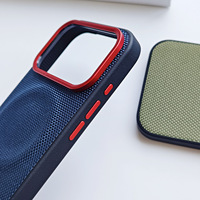 Pour iPhone 17 étui en tissu tissé étui de téléphone housse de téléphone portable pour iPhone 17 16 Pro Max 17 AirMetal lentille cadre coque de téléphone