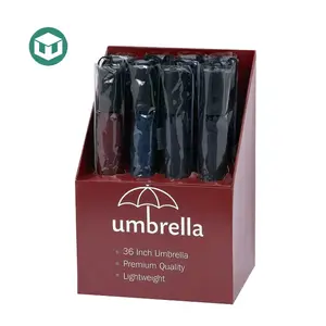 우산 종이 우산 카운터 디스플레이를 위한 경제 우산 마분지 전시 카운터 주문 마분지 전시