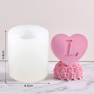 Molde de Silicona para Velas en Forma de Corazón TangChu Love Rose, Molde de Yeso para Aromaterapia, Regalo de San Valentín, Manualidades - Product Image 3