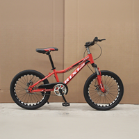 Vélo de montagne tout-terrain 20 pouces à vitesse unique, cadre en acier, frein à disque, amortisseur avant, vélo VTT, fourniture d'usine