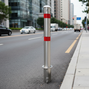 <b>Anchored</b> Stainless Traffic Barriers with Locked <b>Post</b> Design - Product Image 3