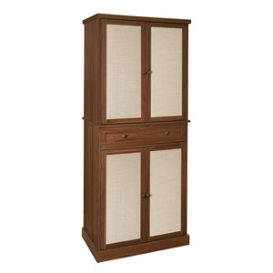 Modern Wood 4-Door <b>Cabinet</b> with 2 Drawers 4 Adjustable Shelves Bedroom & Apartment Storage for Hotel Use - Product Image 4