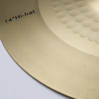 Vente en gros de cymbales de batterie chinoises, 5 pièces, instruments professionnels, ensemble de cymbales