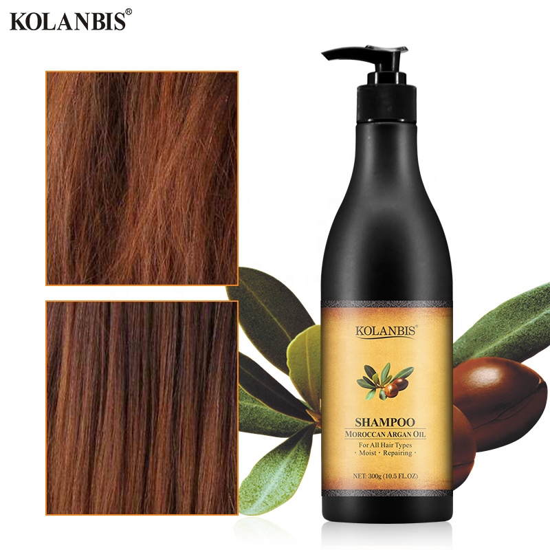 Органическое аргановое масло KOLANBIS для плетения волос на кокосовой основе, прямой и шелковистый шампунь для защиты цвета волос
