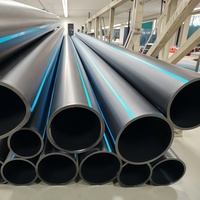 Tuyau d'alimentation en eau HDPE PE100 OD20-OD110 PN10 PN16 100m 200m pour l'irrigation agricole, pipeline d'eau souterrain