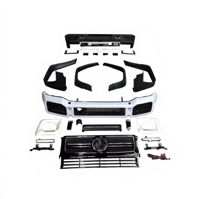 Upgrade 90-18 for Mercedes Benz G Class W463 to 09-17 G63 G65 AMG Body Kit New Front & Rear Bumper Wheel Arch Grille