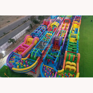 Carrera de obstáculos de asalto Ninja Guerrero inflable al aire libre de <span class=keywords><strong>diseño</strong></span> libre para alquileres - Product Image 4