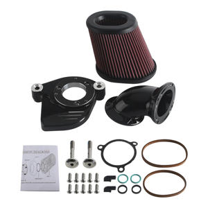 Filtre à air haute performance pour moto Harley Softail/Toruing/Freewheeler 2017-2024 | Filtre réutilisable lavable/Chrome/Noir - Product Image 1