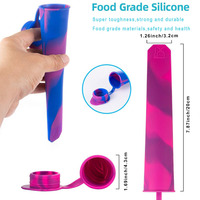 Ensemble de moules à glaces en silicone anti-goutte avec couvercles, sans BPA, réutilisables, pour la fabrication de bâtonnets glacés, moule à crème glacée flexible de qualité alimentaire pour enfants, DIY