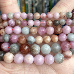 Perline di <span class=keywords><strong>Giada</strong></span> Naturale Colorata a Prezzo di Fabbrica, Rotonde e Sfuse per Creazione di Gioielli Fai-da-Te, Bracciali e Collane Artigianali - Product Image 3