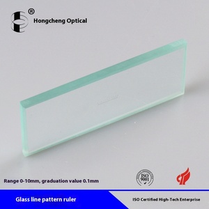Hongcheng 10MM verre ligne échelle micromètre règle d'étalonnage 2D modèle tableau de Correction outil de mesure et de jaugeage efficace - Product Image 4