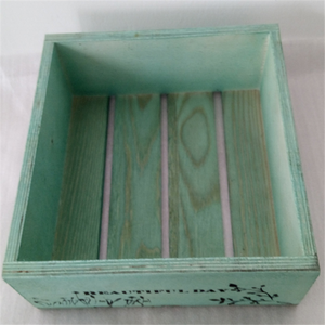 Nhỏ màu gỗ Thùng mà không có nắp thùng khay với biểu tượng tùy chỉnh Lưu trữ Organizer rắn gỗ thanh hộp planter cho hiển thị, nhà - Product Image 2