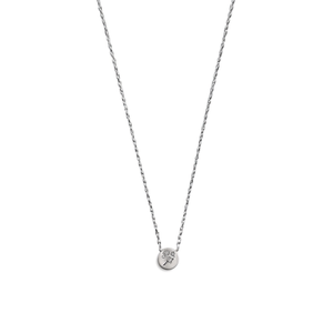 Collana in Acciaio Inossidabile con Ciondolo a P Monofacciale da 1 cm, Catena a Collare, Gioielli alla Moda - Product Image 1