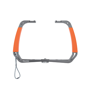 Telesin - Soporte de Aluminio con Doble Empuñadura <span class=keywords><strong>para</strong></span> <span class=keywords><strong>Gimbal</strong></span>, Estabilizador de Cámara <span class=keywords><strong>para</strong></span> DSLR, GoPro y Cámaras de Acción - Product Image 3
