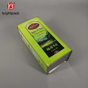 Wholesale 5L Square Tin Can For Olive Oil Or Cooking Oil With Plastic Lid Custom Tin Cans Many Styles