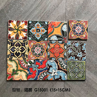 Achat en gros en ligne de carreaux arabesques peints à la main, zellige marocains pour la décoration intérieure