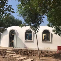 Maison en dôme isolée en EPS, solutions de logement modulaire à construction rapide