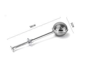 Infuseur à thé en vrac en acier inoxydable écologique et sûr pour les aliments, tamis à sucre en poudre, saupoudreuse à sucre, tamis à pâtisserie à ressort - Product Image 6