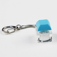 NOUVEAU Porte-clés porte-clés personnalisé Porte-clés de forme carrée Jouets de décompression Clavier Fidget Clicker Finger Keyboard Toys Keychain