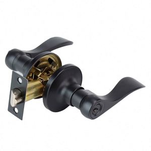 กุญแจ WEKIS แบบไม่ใช้กุญแจ ดีไซน์หรูหรา ผลิตจากโลหะผสมสังกะสี มาตรฐาน ANSI เกรด 2 สำหรับงานหนัก พร้อมมือจับประตูแบบกดสำหรับประตูห้องนอน  สามารถกลับด้านได้ - Product Image 1