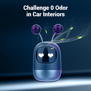 Clip Aromatizante para Coche con Forma de Robot, Aroma Duradero a Fresia y Pera, Ambientador para Ventilación de Aire Acondicionado, Elegante - Product Image 5