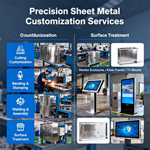 Servicio de Fabricación de Chapa Metálica de Precisión Personalizada, Corte por Láser, Plegado CNC, Carcasa Metálica para PC, Chasis de Computadora - Product Image 2